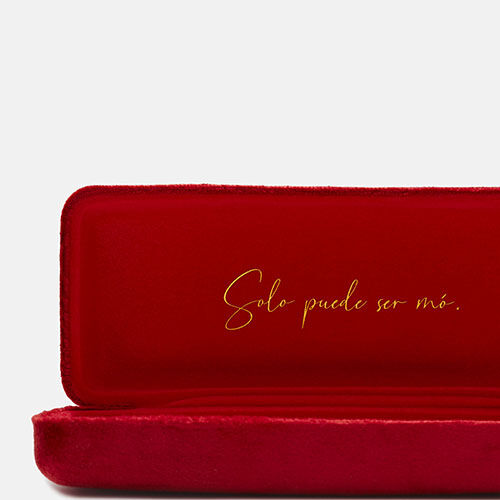Red TERCIOPELO RIGID case