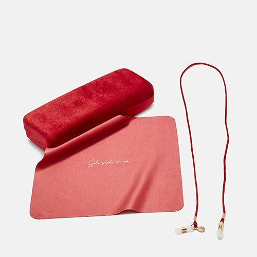 Red TERCIOPELO RIGID case