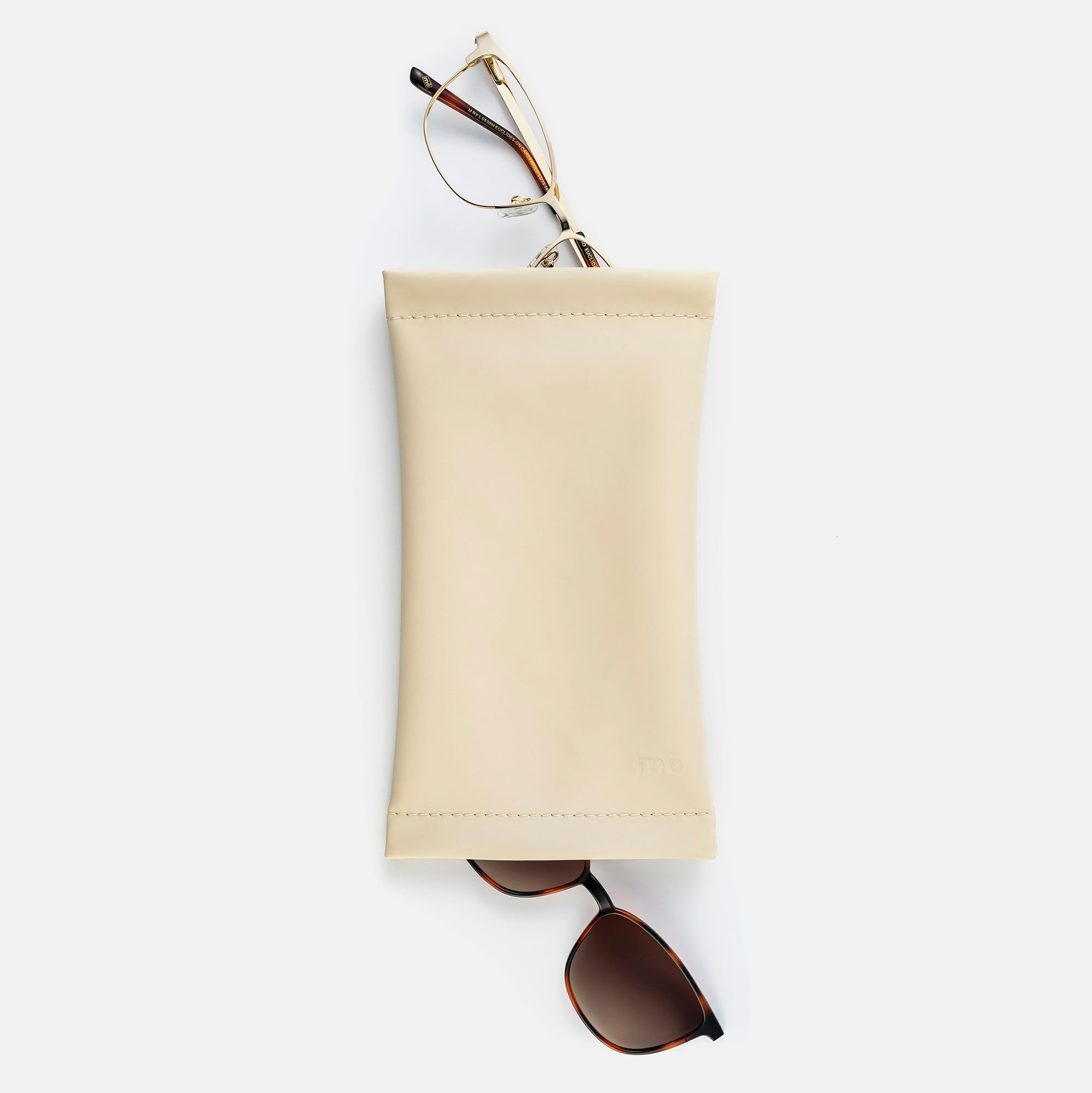 Double BEIGE Pouch