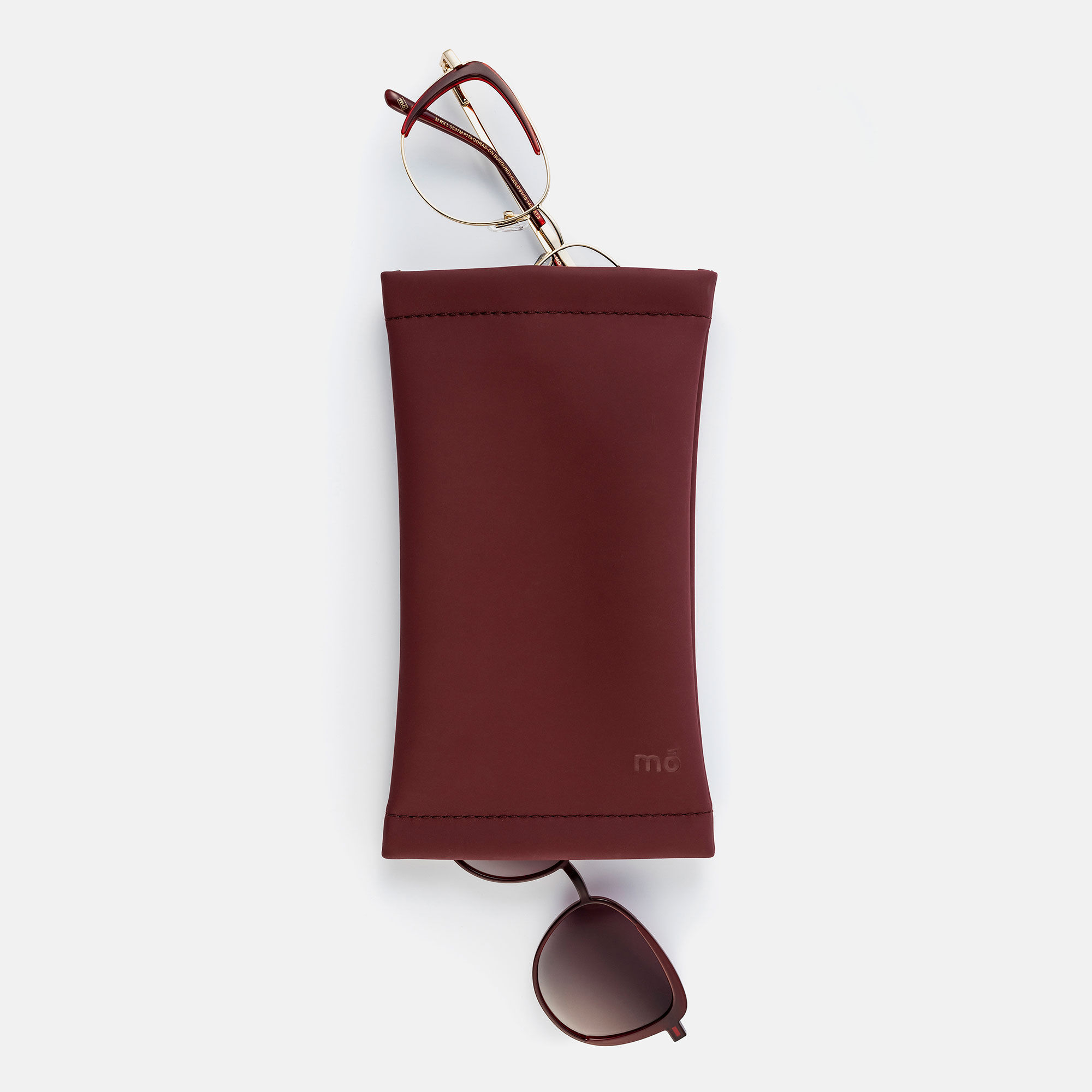 Double burgundy Pouch