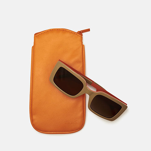 LOW BEIGE AND ORANGE Pouch