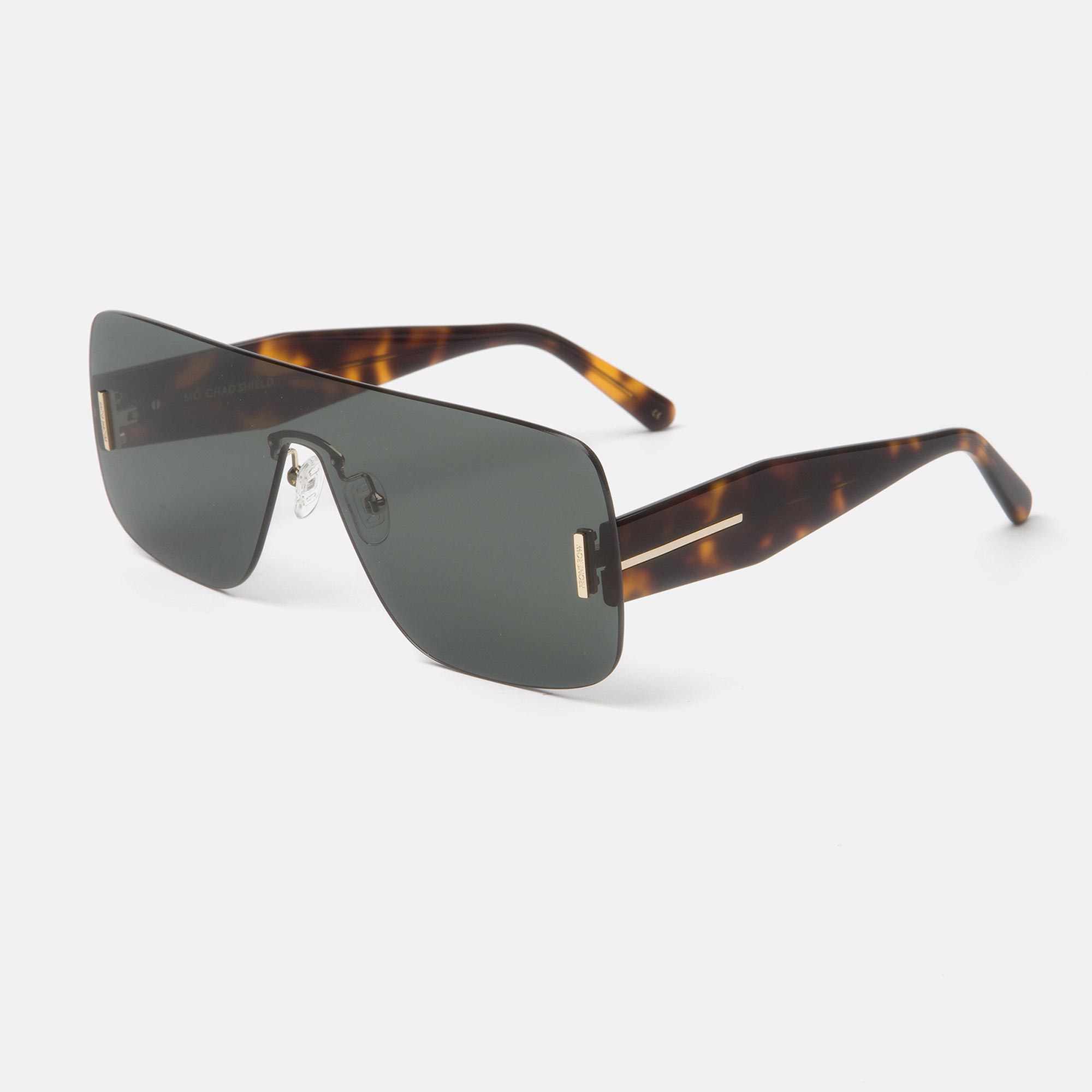 Mó FRONT ROW CHAD SHIELD SUN, tortoiseshell, large image number 1