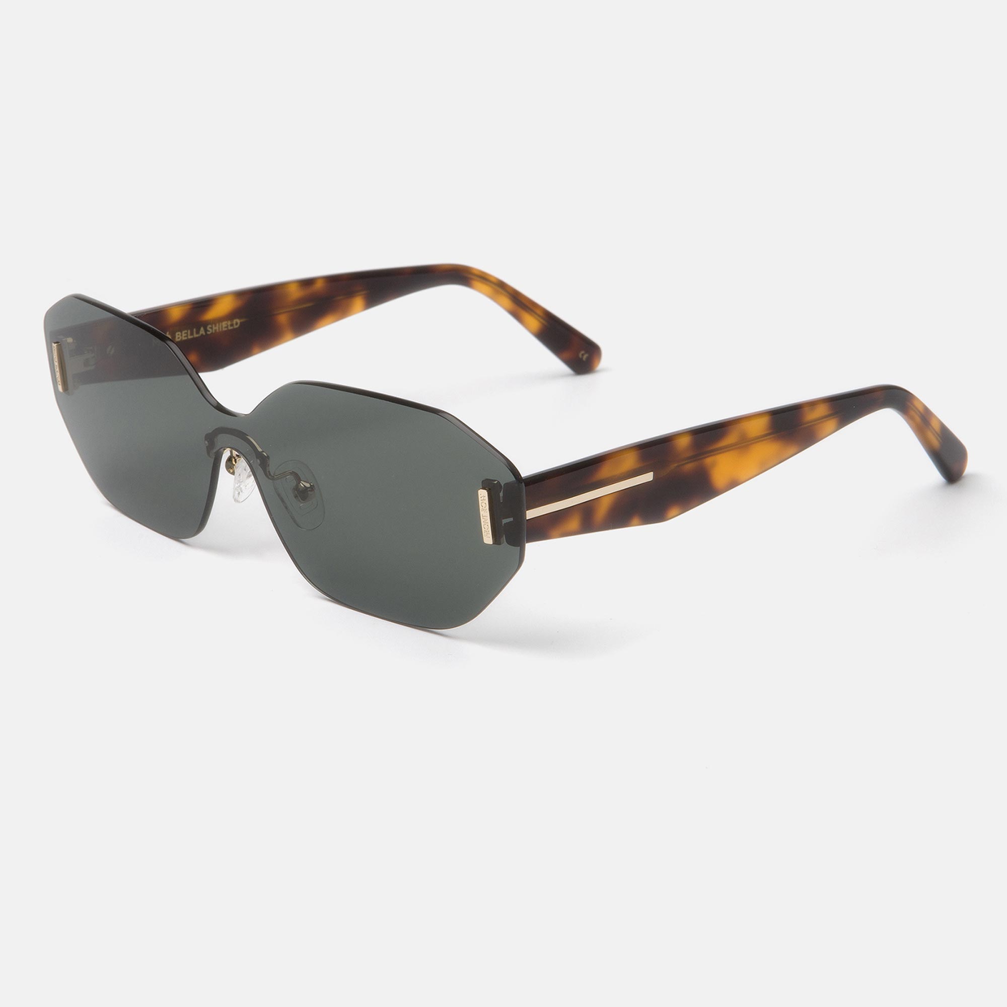 Mó FRONT ROW BELLA SHIELD SUN, tortoiseshell, large image number 1