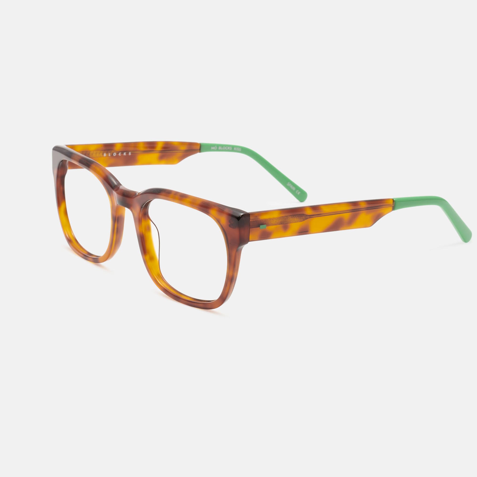 Mó BLOCCKS KISS, tortoiseshell/green, large image number 1