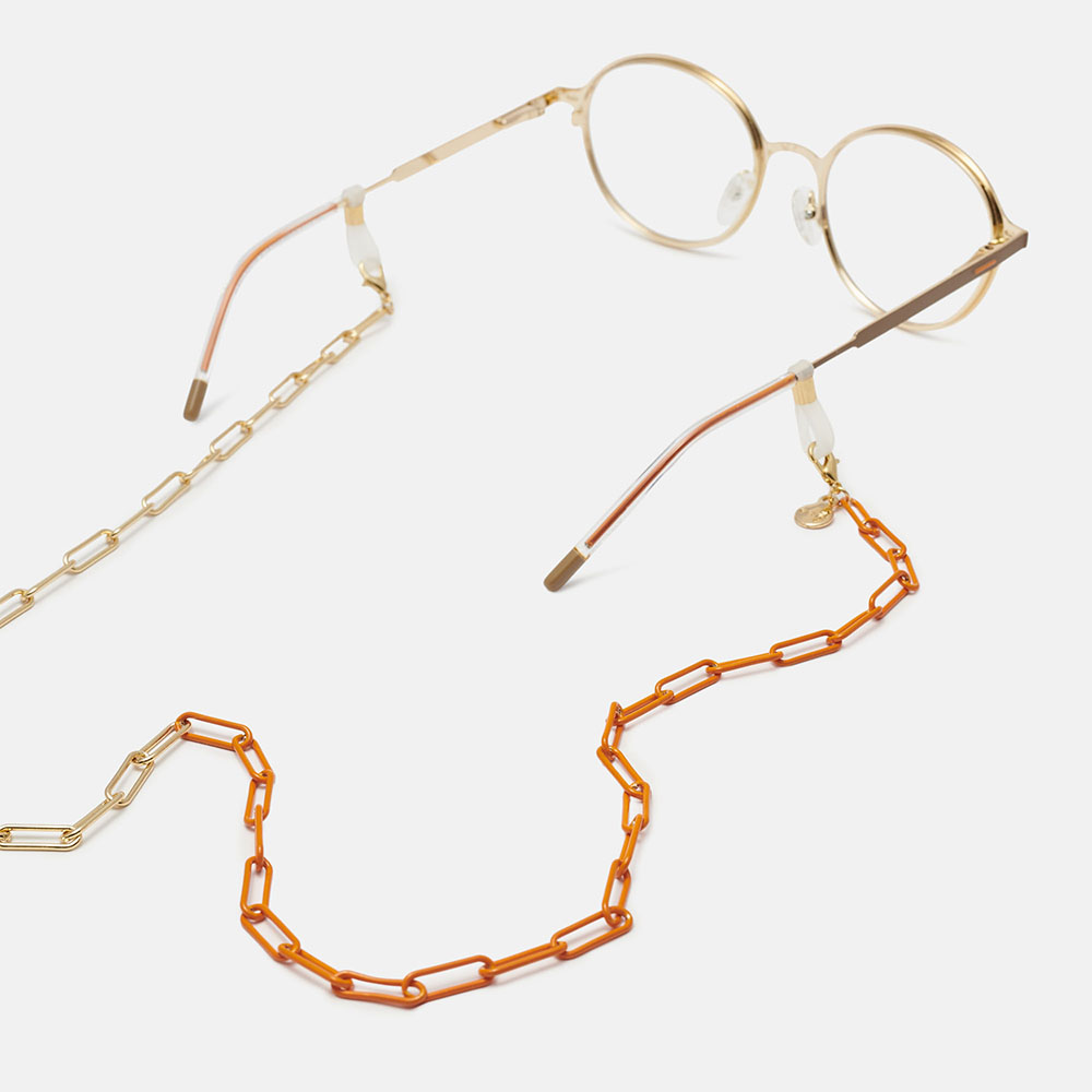 Cordon CADENA FLOW GOLD AND ORANGE, large image number 1