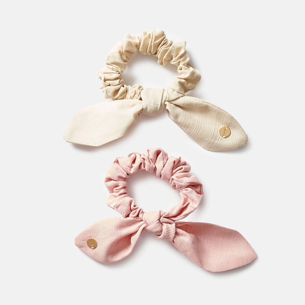Scrunchie LE Refugee ROSA Y BEIGE, large image number 0